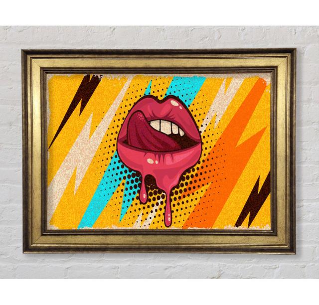 Lips Of Lightning - Single Picture Frame Art Prints Bright Star Size: 21cm H x 42cm W x 8cm D on Productcaster.