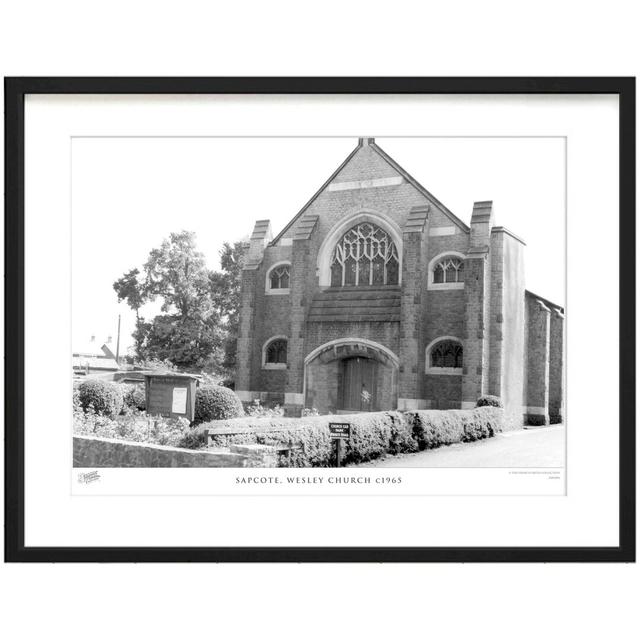 'Sapcote, Wesley Church C1965' - Picture Frame Photograph Print on Paper The Francis Frith Collection Size: 31.5cm H x 38.8cm W x 2.3cm D on Productcaster.