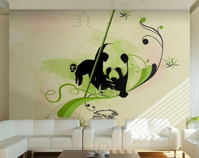 Bamboo Forest Panda 193cm x 250cm Wallpaper East Urban Home Size: 2.10m x 300cm on Productcaster.