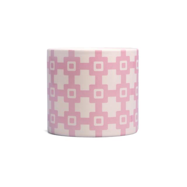 Plant Pot Ceramic (11X11cm) - Shruti (Geo Pink) Bloomsbury Market on Productcaster.