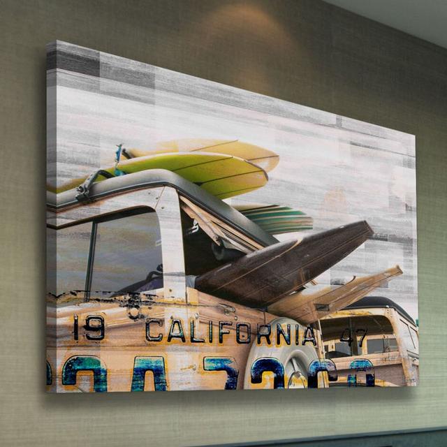 Cali Day Graphic Art Wrapped on Canvas East Urban Home Size: 101cm H x 152cm W on Productcaster.