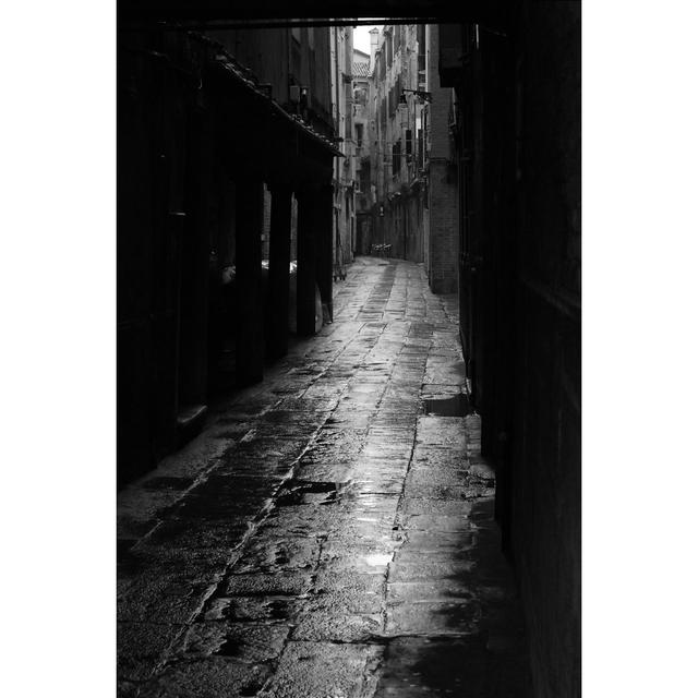 Dark Alley In Venice - Wrapped Canvas Print 17 Stories Size: 30cm H x 20cm W on Productcaster.