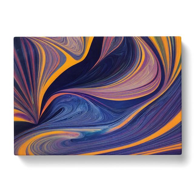 Modern Marbling Art Vol.1 Abstract - Wrapped Canvas Painting Metro Lane Size: 50cm H x 76cm W x 3cm D on Productcaster.