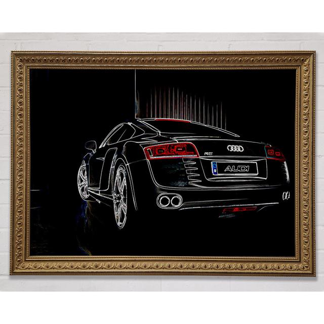 Audi R8 Heck - Einzelne Bilderrahmen Kunstdrucke Rosalind Wheeler Größe: 42cm H x 59,7cm B on Productcaster.