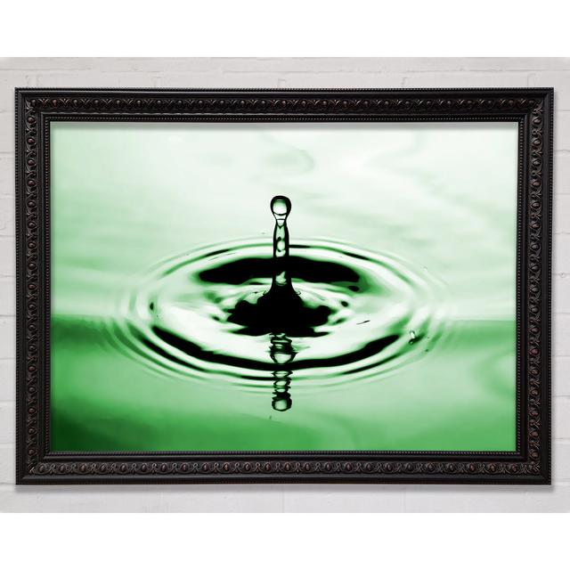 Green Water Ripples Framed Print Bright Star Size: 42cm H x 59.7cm W on Productcaster.