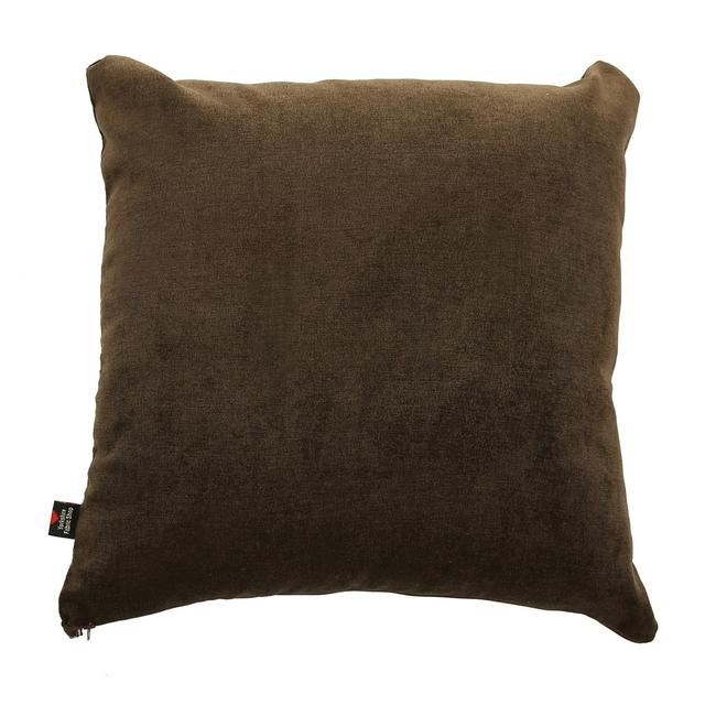 Mirador Square Throw Cushion Ebern Designs Size: Medium, Colour: Brown on Productcaster.