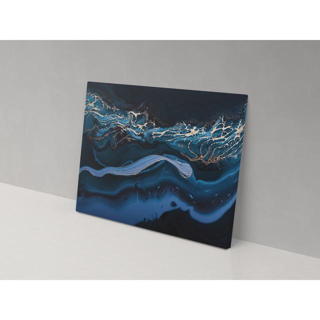 Ocean Marble - Wrapped Canvas Painting Metro Lane on Productcaster.