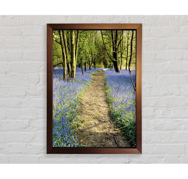 Bluebell Path - Print Union Rustic Size: 84.1cm H x 118.9cm W, Format: Ventura Bronze Framed Paper on Productcaster.