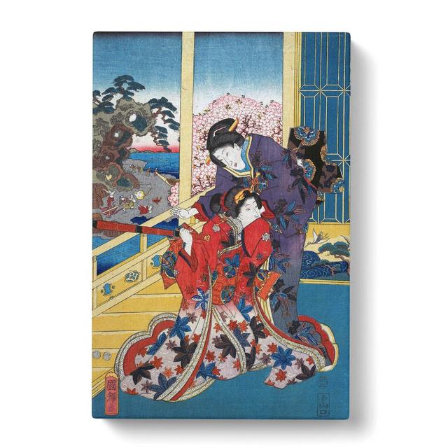 The Flower of Akashi by Utagawa Kuniteru - Wrapped Canvas Painting Print East Urban Home Size: 50cm H x 35cm W x 3cm D on Productcaster.