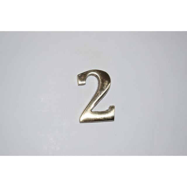 4 in. Tyonna Surface/Flush Mount House Number Dakota Fields Number: 2 on Productcaster.