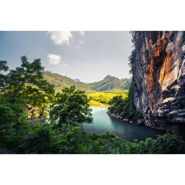 Farren River In The Park - Wrapped Canvas Print Alpen Home Size: 30cm H x 46cm W x 3.8cm D on Productcaster.