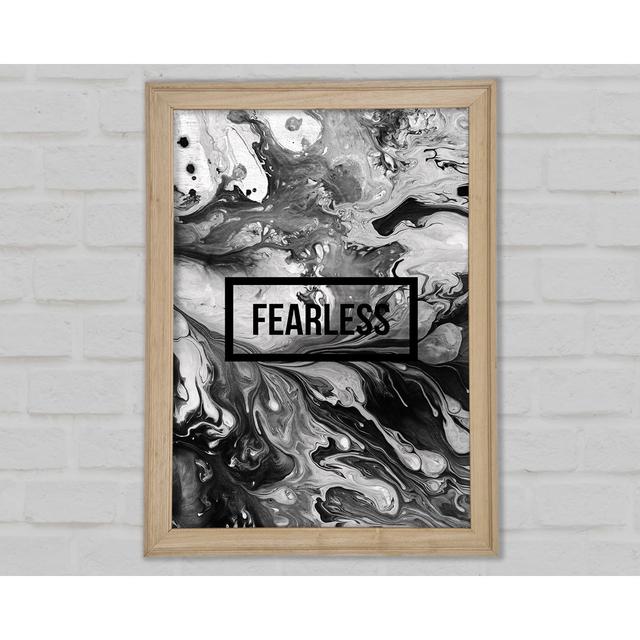 Fearless Framed Print Ivy Bronx Size: 42cm H x 29.7cm W x 1.5cm D on Productcaster.