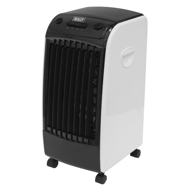 Sealey Air Cooler, Purifier & Humidifier with Adjustable Airflow and Ice Packs on Productcaster.