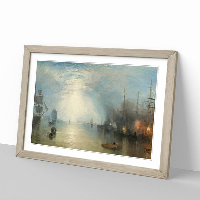 Keelmen Heaving in Coals by Joseph Mallord William Turner - Picture Frame Painting East Urban Home Frame Option: Oak Framed, Size: 48cm H x 65cm W x 2 on Productcaster.