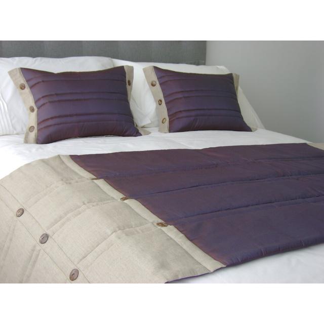 Coco Bed Runner Symple Stuff Colour: Aubergine on Productcaster.