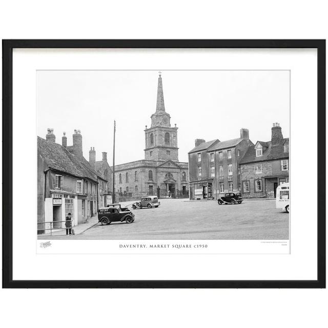 'Daventry, Market Square C1950' by Francis Frith - Picture Frame Photograph Print on Paper The Francis Frith Collection Size: 28cm H x 36cm W x 2.3cm on Productcaster.