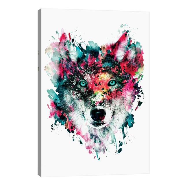 'Wolf II' Graphic Art on Wrapped Canvas East Urban Home Size: 152.4cm H x 101.6cm W x 3.81cm D on Productcaster.