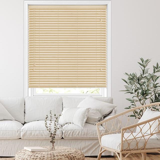 Semi Sheer Venetian Blind AR WARE Colour: Cream, Blind Size: 159 cm L x 12 cm W on Productcaster.