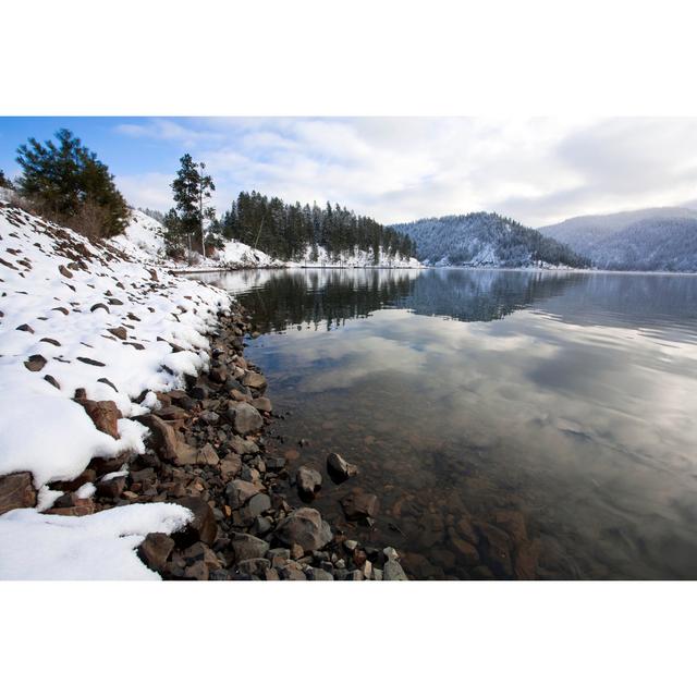 Snow Covered Rocks - Wrapped Canvas Photograph Alpen Home Size: 51cm H x 76cm W on Productcaster.