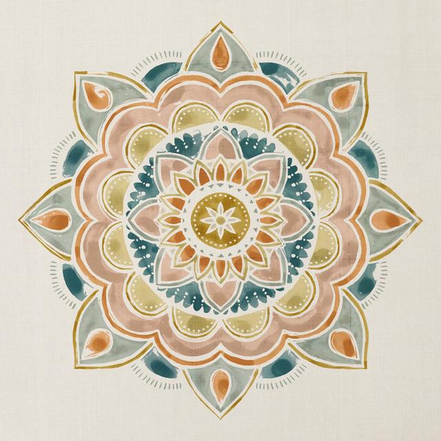 Summer Mandala I by Victoria Borges - Wrapped Canvas Art Prints Latitude Vive Size: 91cm H x 91cm W x 3.8cm D on Productcaster.