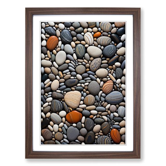 Pebbles Op No.2 - Single Picture Frame Art Prints on Wood 17 Stories Format: Walnut Framed, Size: 46cm H x 34cm W on Productcaster.