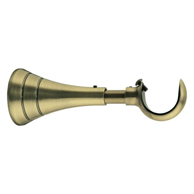 Nakitta 2.8cm Single Curtain Pole Ebern Designs Colour: Spun Brass, Size: 2.8 cm H x 300 cm W on Productcaster.