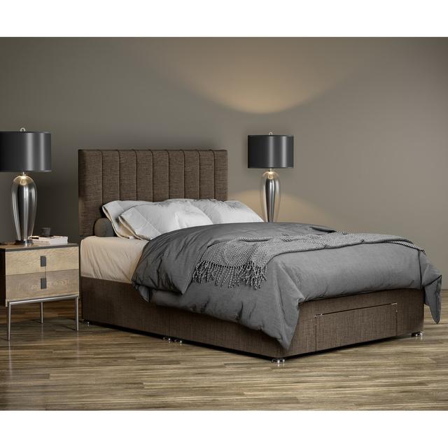 Canadice Divan Bed Base 17 Stories Colour: Mocha, Size: Kingsize (5') on Productcaster.