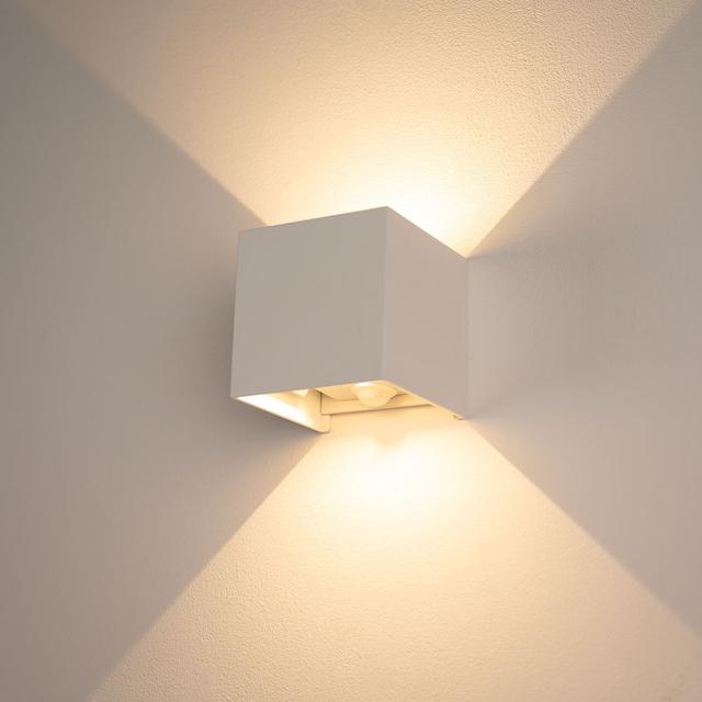 Ixa LED wall lamp with motion detector s.luce Fixture Finish: Silver Leaf on Productcaster.