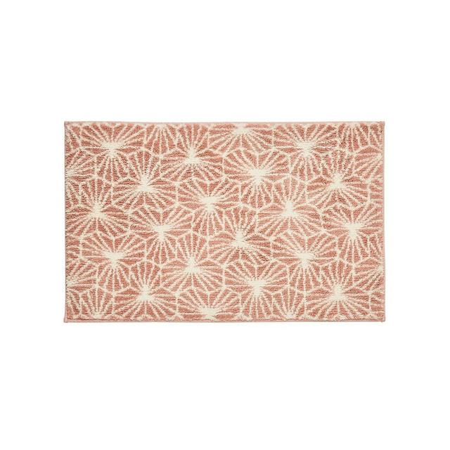 Emery Rectangle Bath Mat Isabelline Colour: Blush on Productcaster.