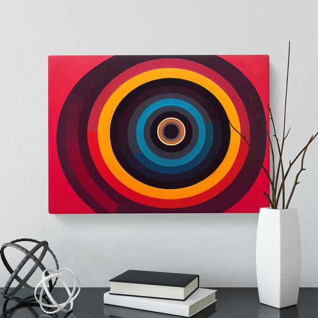 Majestic Modern Abstract - Wrapped Canvas Print Metro Lane Size: 35cm H x 50cm W x 3cm D on Productcaster.