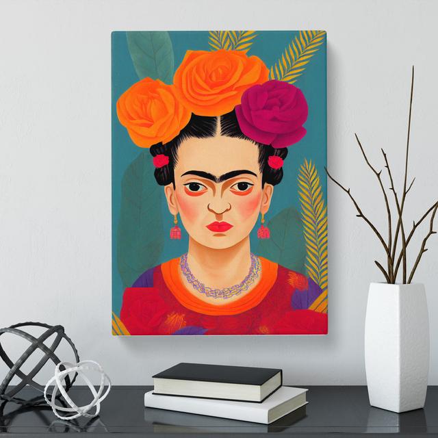 Frida Kahlo - Wrapped Canvas Graphic Art World Menagerie Size: 76cm H x 50cm W x 3cm D on Productcaster.