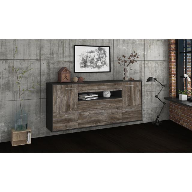 Sideboard Beitz Brayden Studio Farbe (Korpus/Front): Treibholz/Anthrazit on Productcaster.