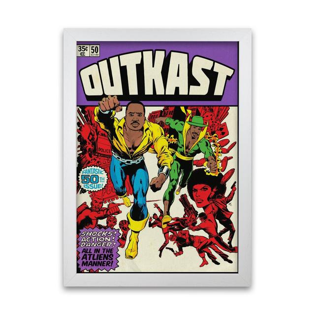 Dangerous Outkast by David Redon - Advertisement Print on Paper George Oliver Frame Options: White Grain, Size: 42 cm H x 29.7 cm W x 5 cm D on Productcaster.