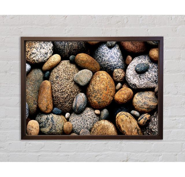 Pebbles - Einzelner Bilderrahmen Kunstdrucke auf Leinwand Bright Star Größe: 59,7 cm H x 84,1 cm B x 3,3 cm T on Productcaster.