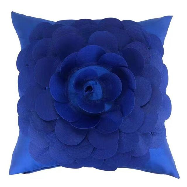 Caseyann Square Scatter Cushion Cushion With Filling 17 Stories Colour: Blue on Productcaster.