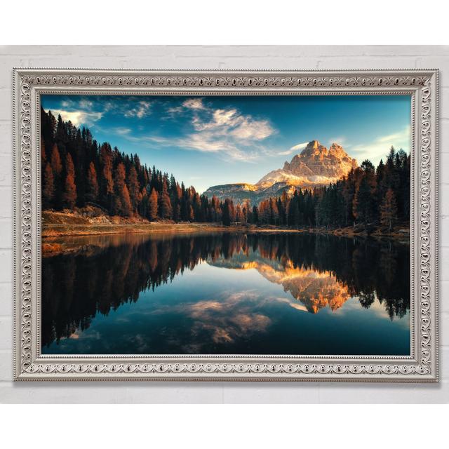 Lago Antorno Clear Waters - Single Picture Frame Art Prints Bright Star Size: 84.1cm H x 118.9cm W x 3cm D on Productcaster.