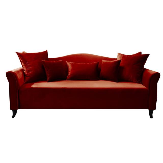 Antila 4 Seater Sofa MONKEY MACHINE Upholstery Colour: Burgundy on Productcaster.