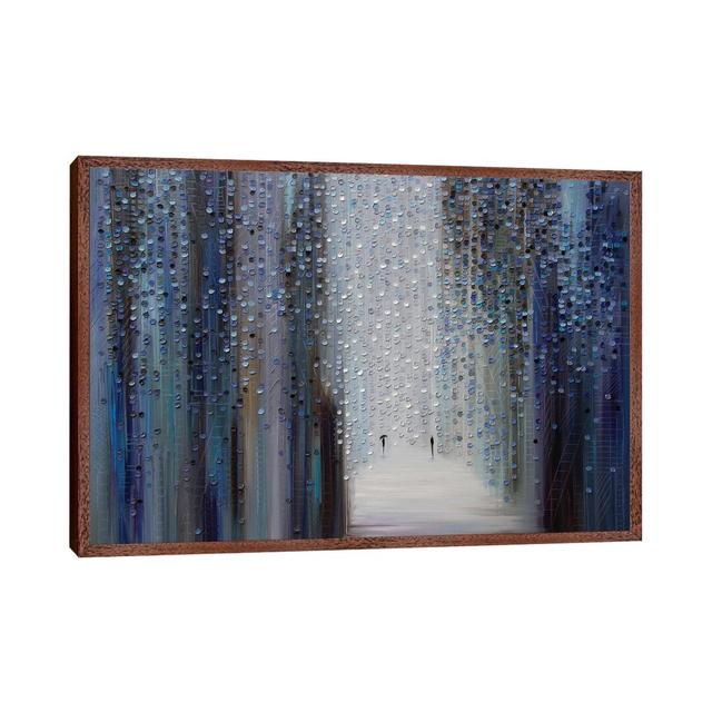 Touch Of The Rain by Ekaterina Ermilkina - Floater Frame Painting on Canvas Ebern Designs Size: 66.04cm H x 101.6cm W x 3.81cm D, Frame Option: Brown on Productcaster.