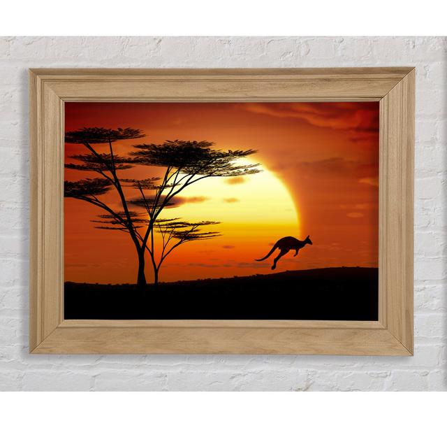 Kangaroo Sun Glow - Print Bright Star Size: 21cm H x 42cm W x 8cm D on Productcaster.