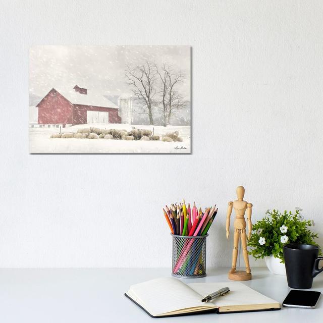 Talk Is Sheep by Lori Deiter - Wrapped Canvas Gallery-Wrapped Canvas Giclée Brambly Cottage Size: 20.32cm H x 30.48cm W x 1.91cm D on Productcaster.