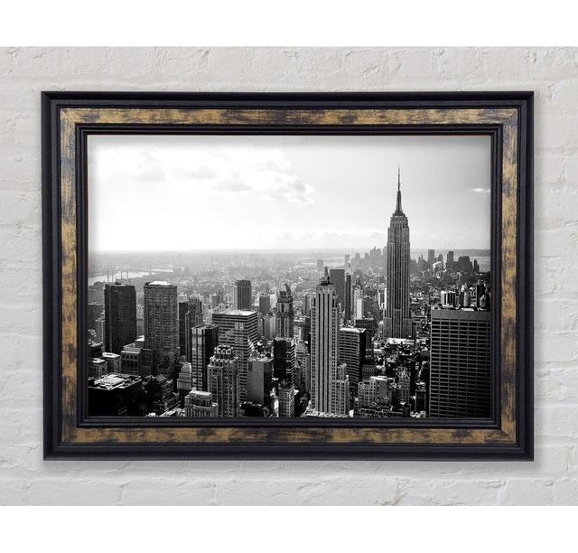 New York City Skyscrapers B N W - Print Bright Star Size: 29.7cm H x 42cm W x 8cm D on Productcaster.