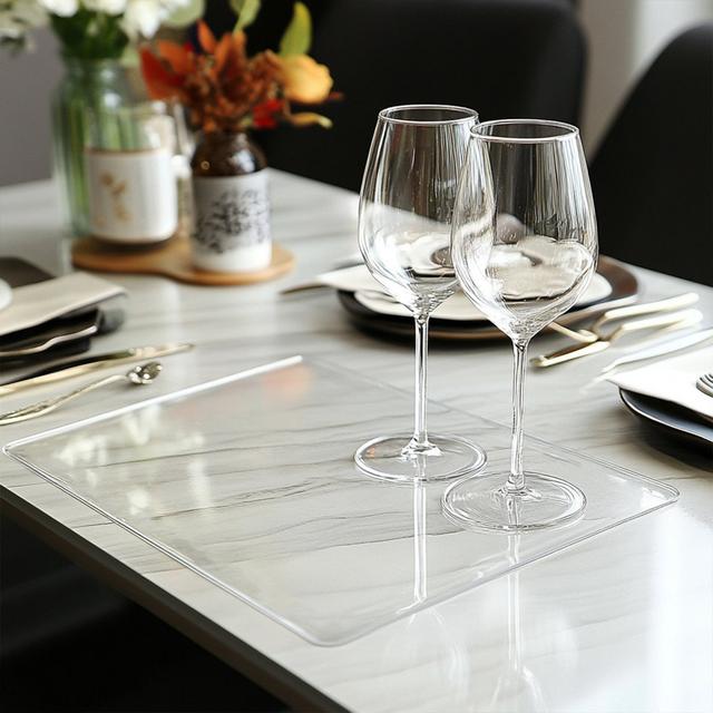 Pvc Clear Dining Table Mat Table Cover 60x30cm Symple Stuff Size: 40cm W x 60cm L on Productcaster.