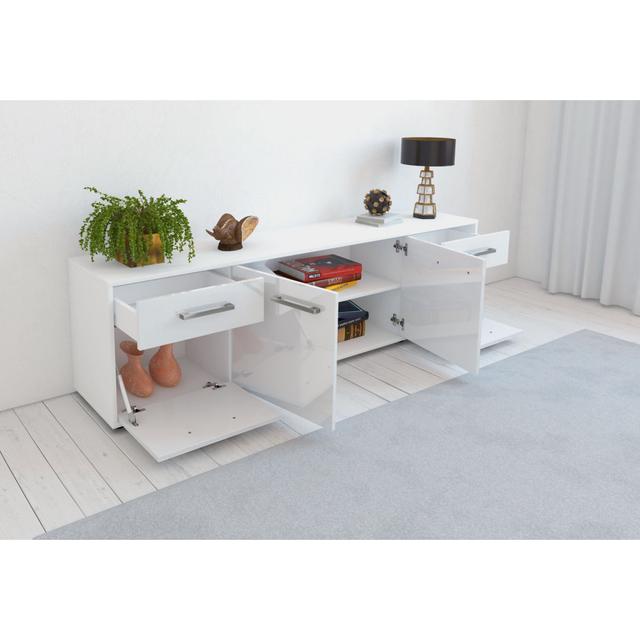 Benjamil TV Stand for TVs up to 60 Brayden Studio Colour: White/White on Productcaster.