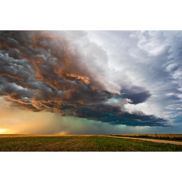 Stormy Sky - Wrapped Canvas Photograph Union Rustic Size: 20cm H x 30cm W x 3.8cm D on Productcaster.