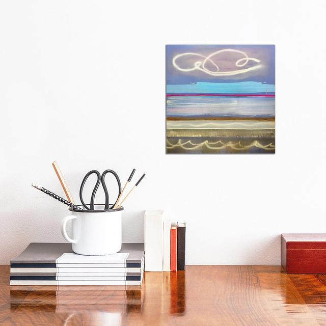 Signs in the Sea by Pamela Staker - Painting Print on Canvas Ebern Designs Format: Wrapped Canvas, Size: 30.48cm H x 30.48cm W x 1.91cm D on Productcaster.