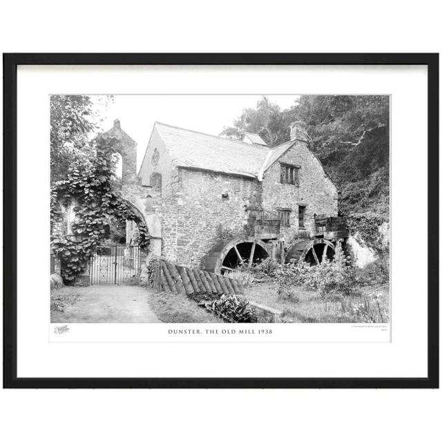 'Dunster, the Old Mill 1938' - Picture Frame Photograph Print on Paper The Francis Frith Collection Size: 40cm H x 50cm W x 2.3cm D on Productcaster.