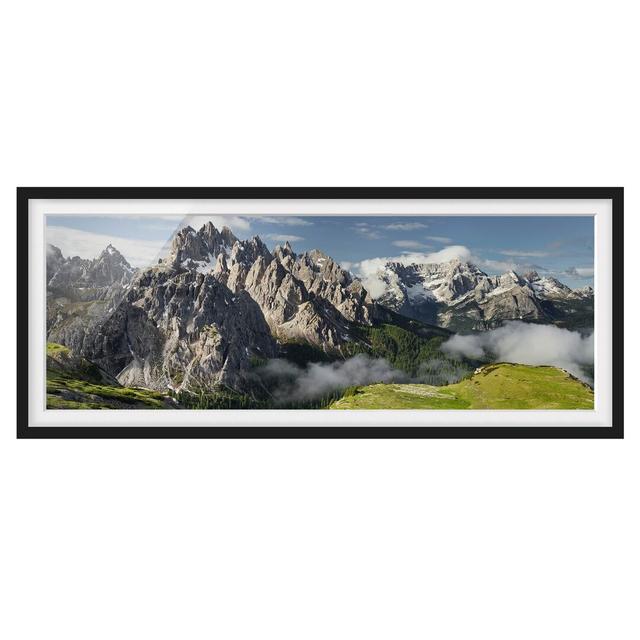 Cadini di Misurina in Italy - Picture Frame Photograph Union Rustic Frame Option: Black Framed, Size: 20cm H x 50cm W x 2cm D on Productcaster.