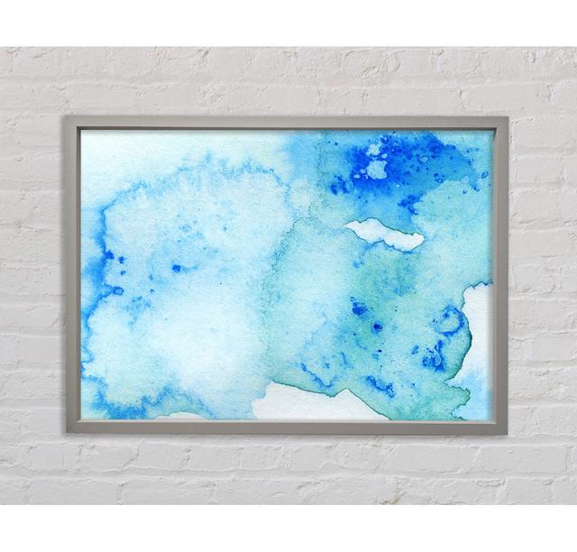 Blue Smoke Framed Print Ivy Bronx Size: 84.1cm H x 118.9cm W on Productcaster.