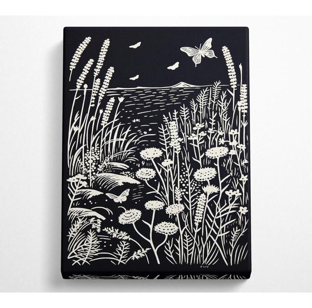 Black And White Lake - Wrapped Canvas Art Prints Bright Star Size: 142.2cm H x 101.6cm W x 10cm D on Productcaster.