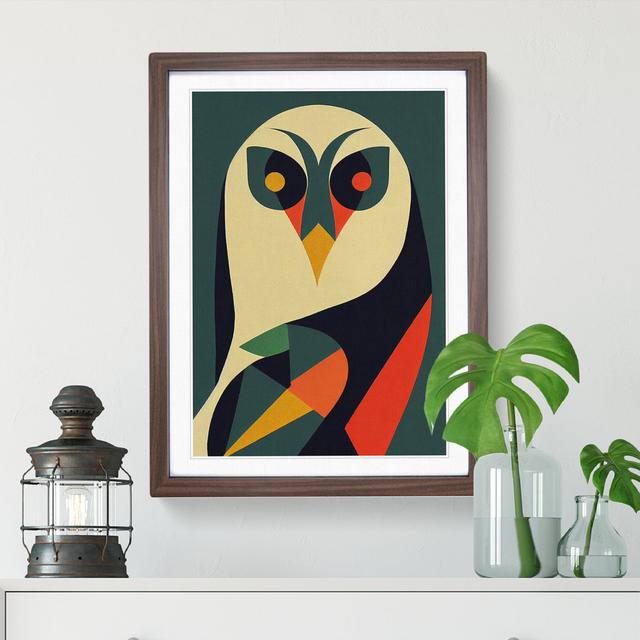 Art Deco Bird No.3 - Picture Frame Graphic Art Marlow Home Co. Size: 34cm H x 25cm W, Frame Colour: Brown on Productcaster.